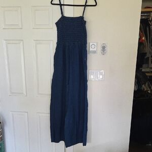 Pilcro Blue Denim Jumpsuit